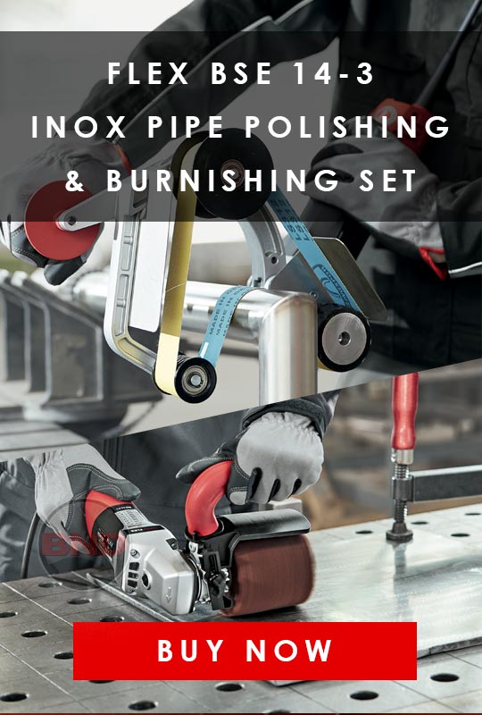 Flex Trinoxflex BSE 14-3 INOX Pipe Polisher and Burnisher