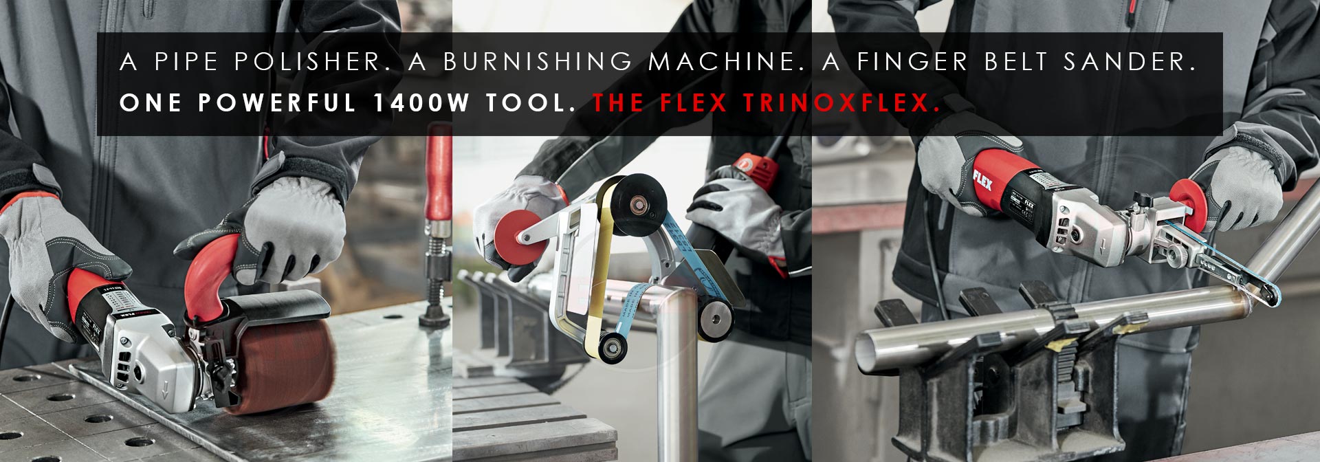 Flex Trinoxflex - 3 in 1 industrial power tool for Metalworking