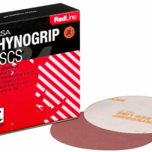 Indasa Rhynogrip Redline Aluminium Oxide Self-Grip Discs 150mm Plain / No Hole P80 - Pack of 50 (C00597) - Image 1