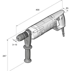 Fein Corded BOS 16 Hand Drill - (72054760000) - Image 4